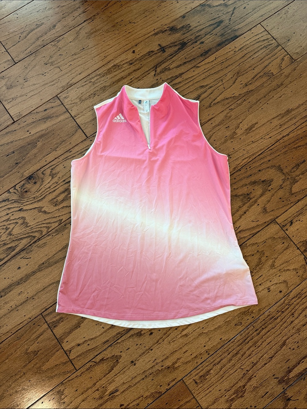 adidas Pink Ombre Sleeveless Golf Tank